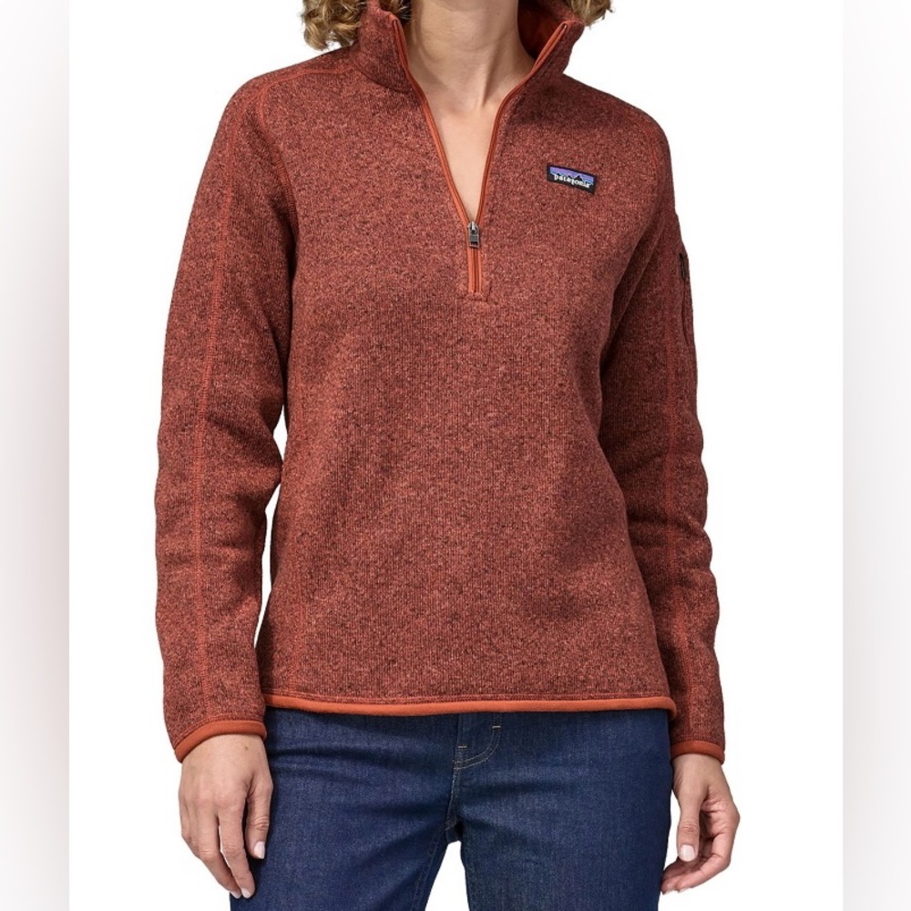 Pategonia 1/4 zip, better sweater! NWT, dark reddish color!